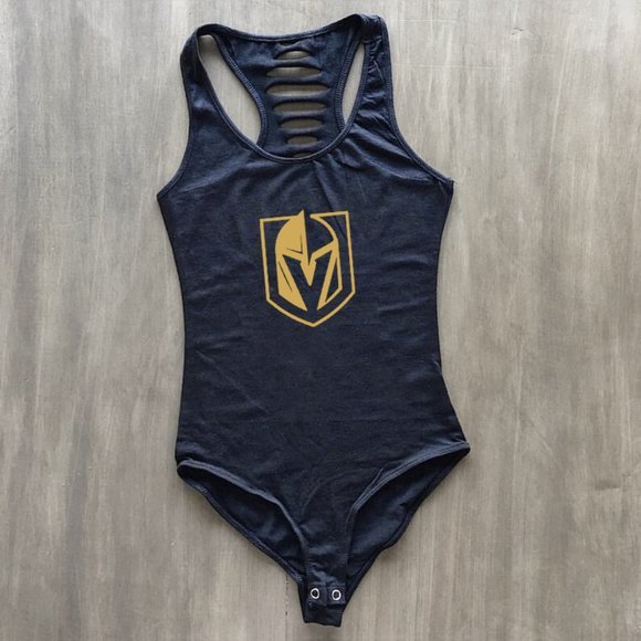 Black/Gold Las Vegas Team Bodysuit, Vegas Champions, LVGK Fan/Pride/Gift - Picture 1 of 4
